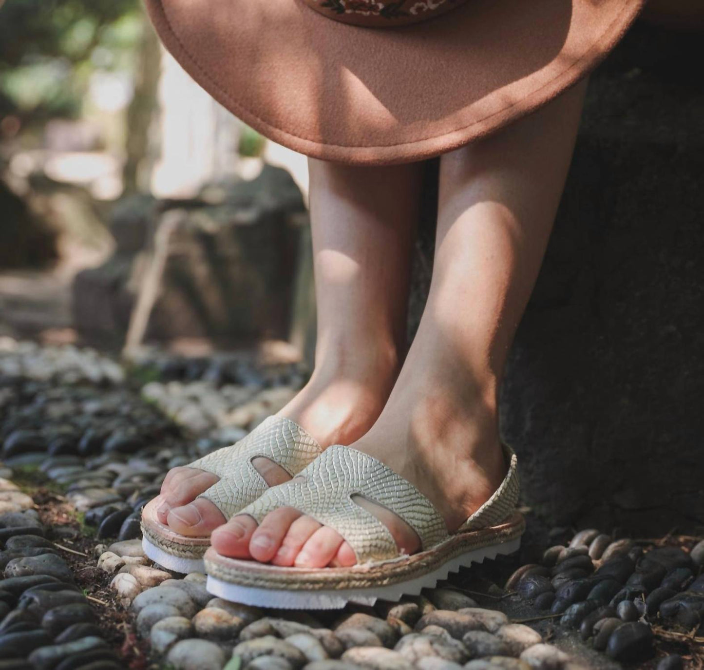 Numa By Spanians - Sandálias plataforma femininas com biqueira para fora e estreitas