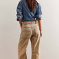 Free People - Moxie Low Slung Pull-on Barrel Jeans