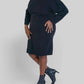 Donna Morgan - Long Sleeve Mini Sweater Dress - Plus