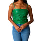 Buddylove - Jolie Vegan Leather Cropped Tank Top