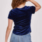 Another Love - Aimee Short Sleeve Velvet Top