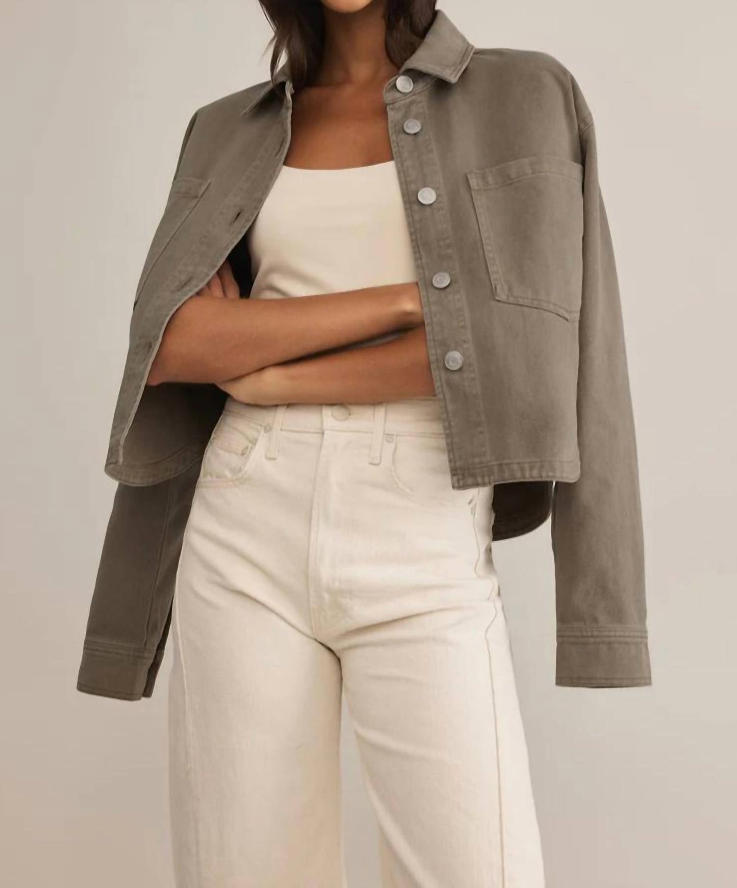 Z Supply - All Day Cropped Denim Jacket