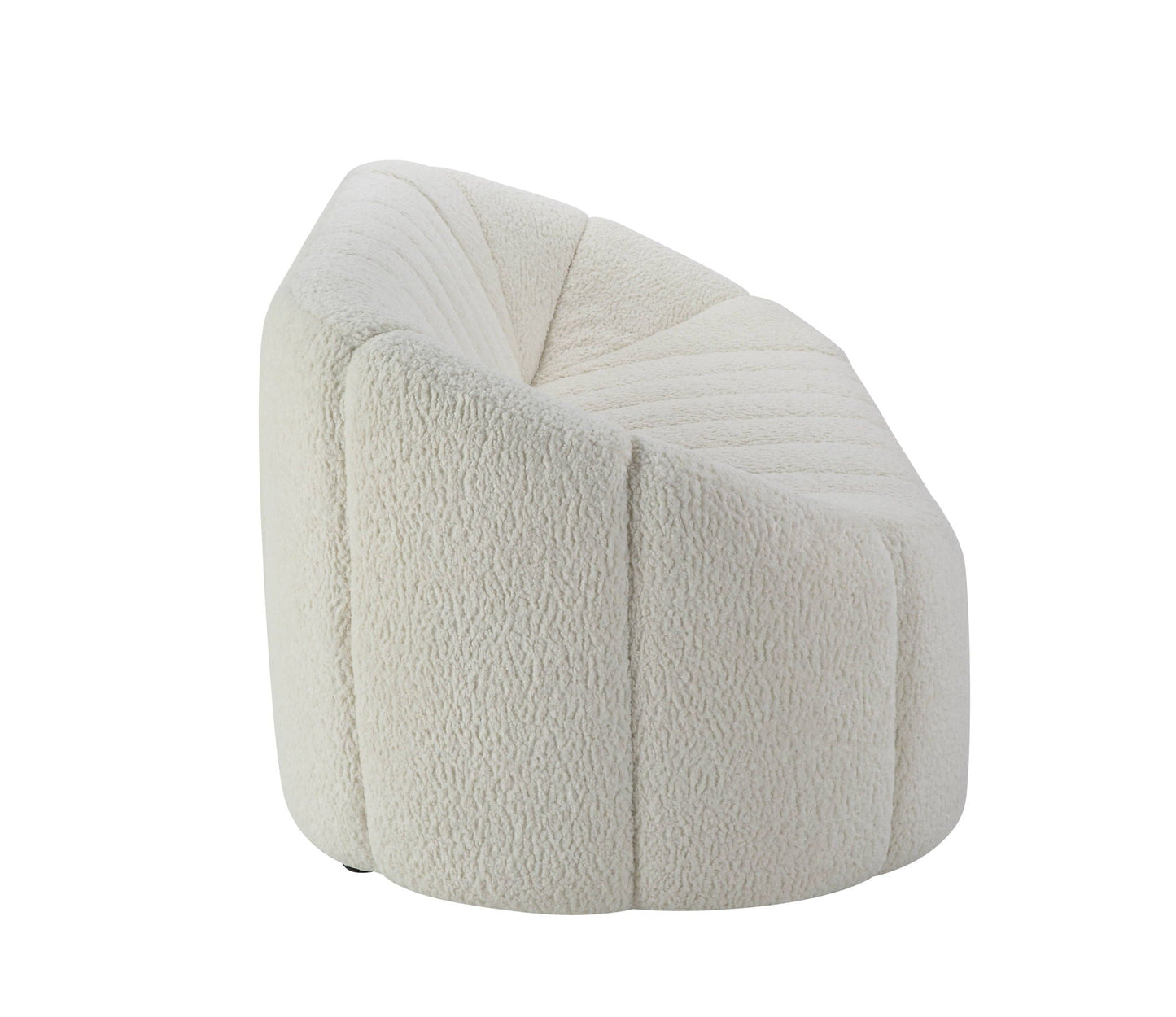Osmash Teddy Sherpa Sofa - White