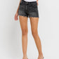 Lovervet - High Rise Raw Hem Denim Shorts