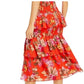 Wayf - Tiered Passion Floral Smocked Midi Skirt