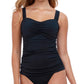 Profile By Gottex - E-Cup Scoop Neck Shirred Tankini Top