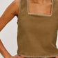 Rails - Carbon Cropped Denim Top