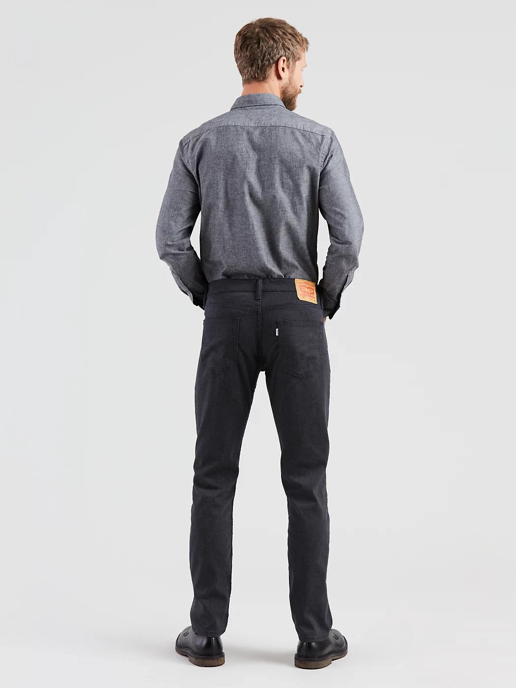 Calça jeans Levi's 511 Slim Fit de flanela elástica masculina, cinza, tamanho 36x34