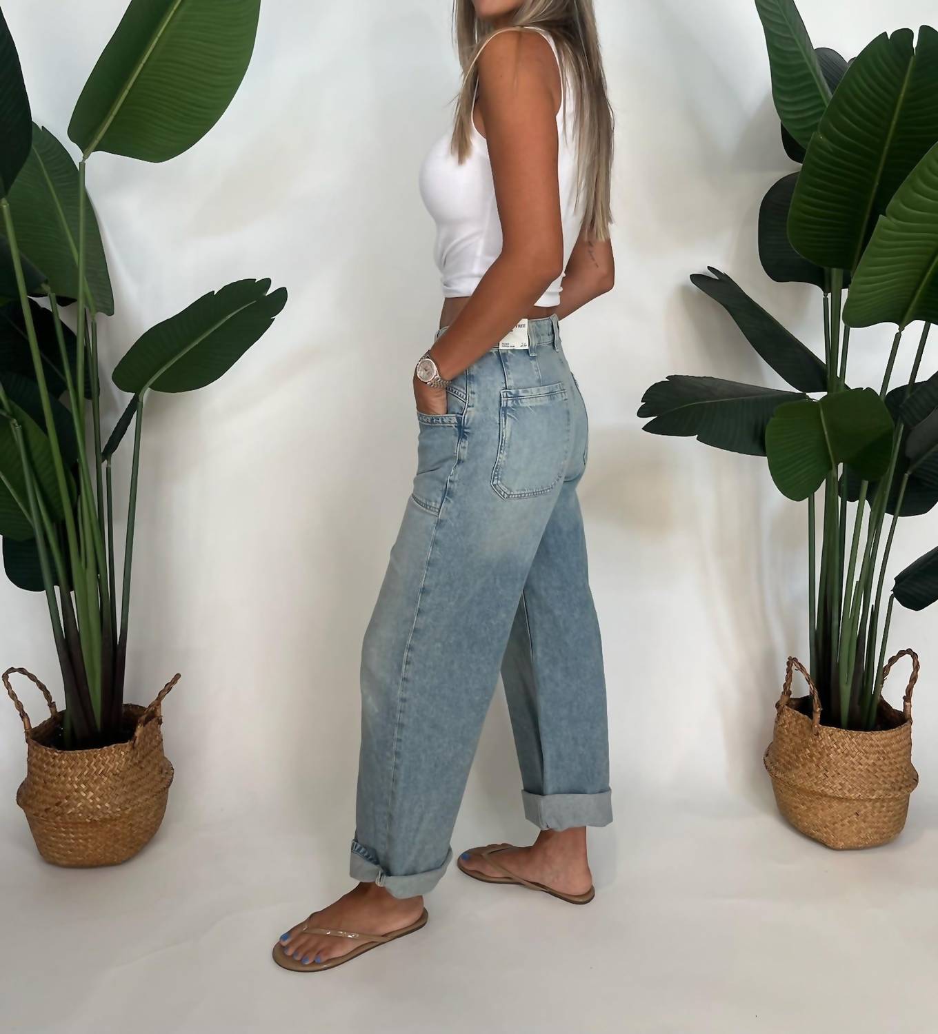 Free People - Palmer Cuffed Jeans