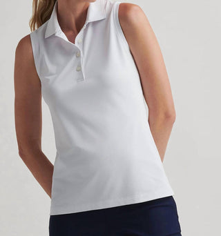 Peter Millar - Banded Sport Mesh Sleeveless Button Polo
