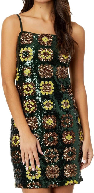 Johnny Was - Vestido curto de lantejoulas Gemini