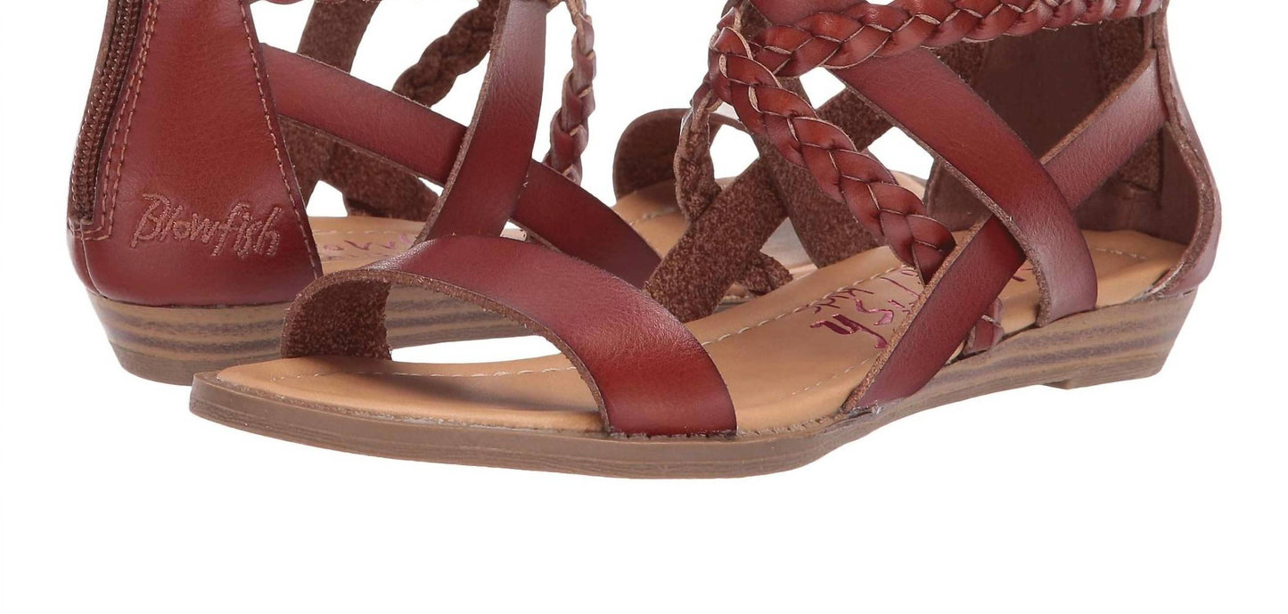 Blowfish - Women's Billa-k Crisscrossed Zipper Closure Strap Sandals