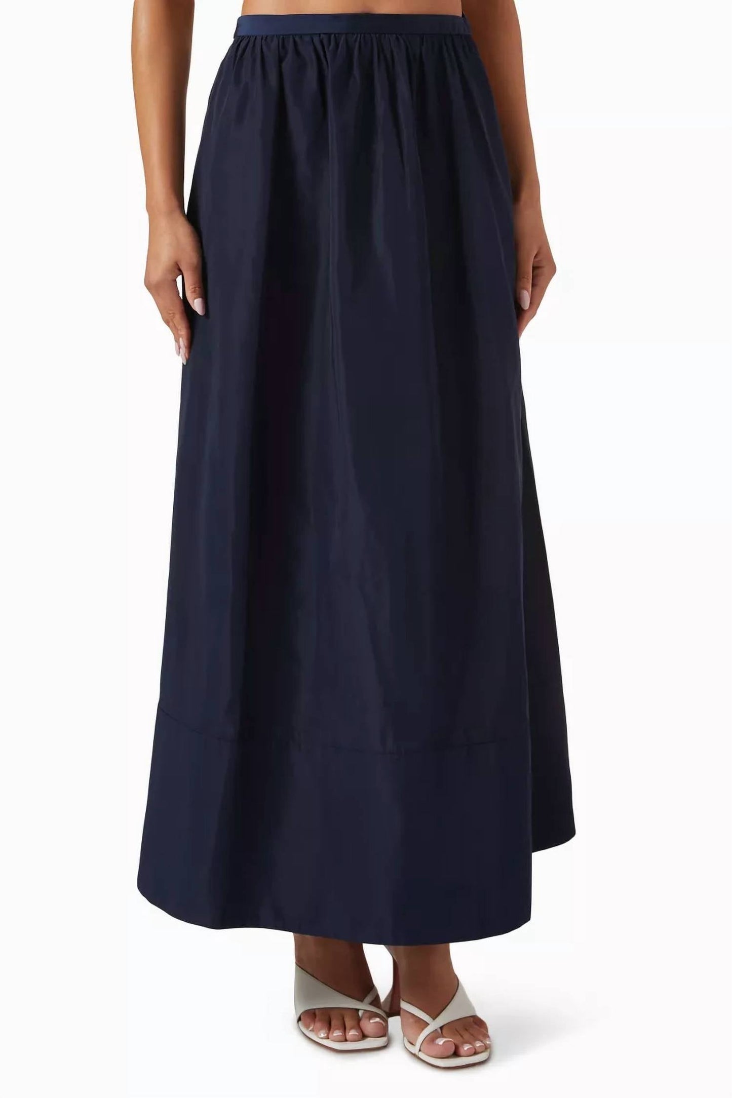 Adriana Degreas - Geometric Spaghetti Strap Crop Top and Voluminous Skirt Set