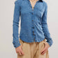 Free People - Long Sleeve Fitted Button Down Shirt