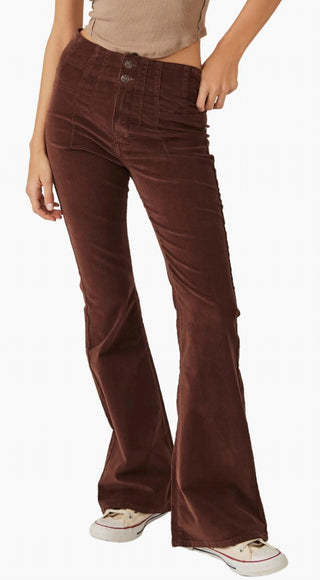 Free People - Calça Jeans Flare Jayde Cord
