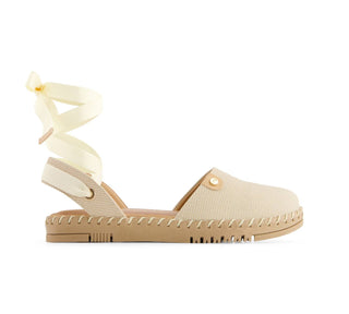 Andrea - Women's Textile Ribbon Lace Flats
