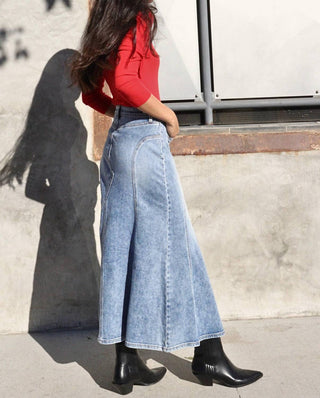 Artemis Vintage - Desiree Denim Maxi Skirt