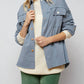 Davi & Dani - Sequin Long Sleeve Button Down Jacket