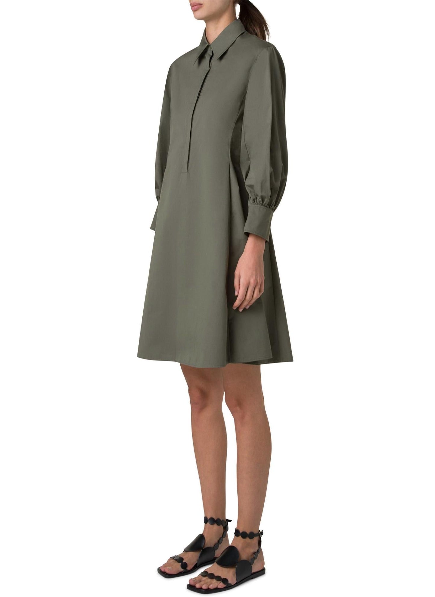 Akris Punto - Flared Skirt Poplin Dress