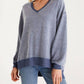 Z Supply - Pulôver moderno e aconchegante com decote em V para o fim de semana