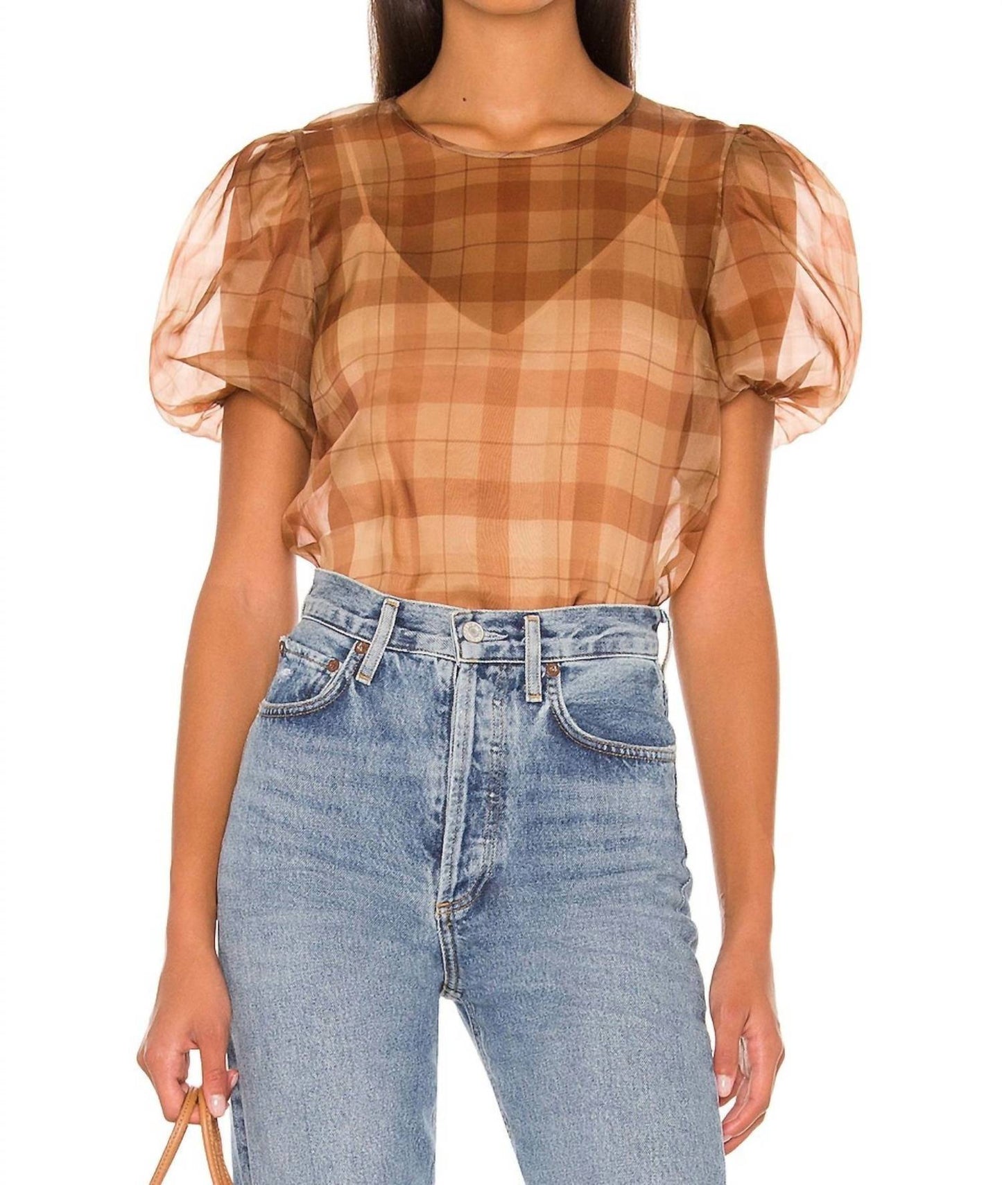 Cami Nyc - Bethany Puff Sleeves Bodysuit