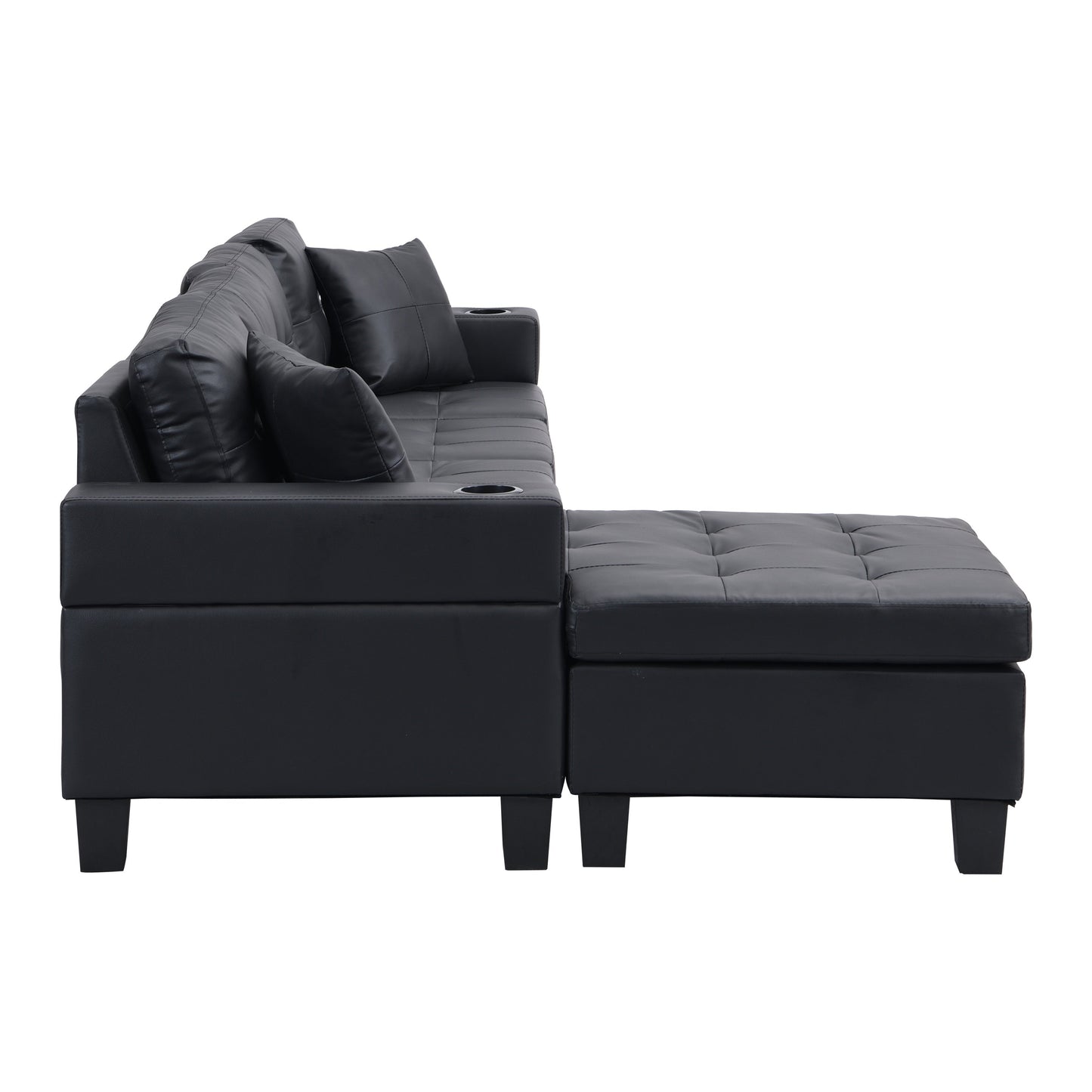 Modern Sectional Sofa Set with L Shape Chaise Lounge