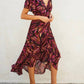 Dress Forum - Lights Out Wrap Midi Dress