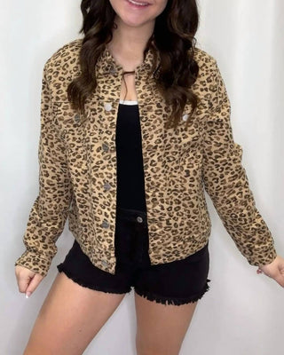 Risen - Jaqueta Oversized Leopard