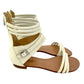 Schutz - Women's Soft Leather Strappy Gladiator Flat Sandals