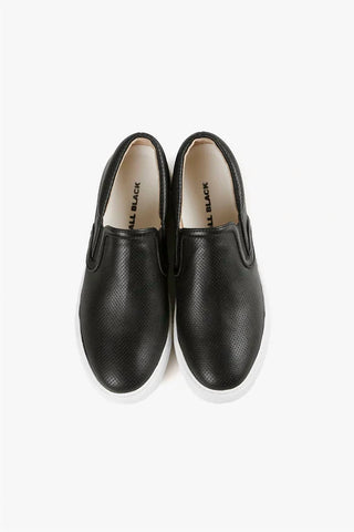All Black - Unisex Pindot Sneak Loafer