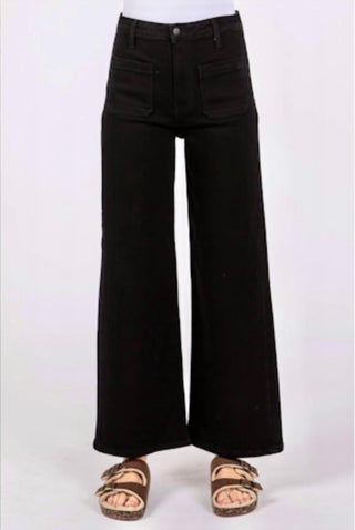 LTJ - Calça Jeans Bianca de Cintura Alta com Bolso Patch Sailor