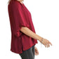 Umgee - Washed Satin Balloon Sleeve Top