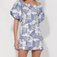 Adelyn Rae - Kasia Jacquard Off Shoulder Mini Dress