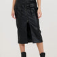 Vintage Havana - Leather Vest And Skirt Set