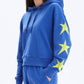 Chrldr - NEON STAR CROP PULLOVER HOODIE