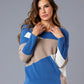 Angel Apparel - Color Block V-Neck Sweater