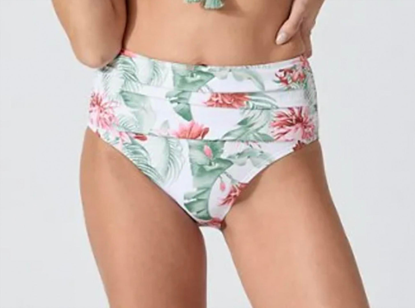 Tommy Bahama - Breezy Botanical Strapless Tankini Set