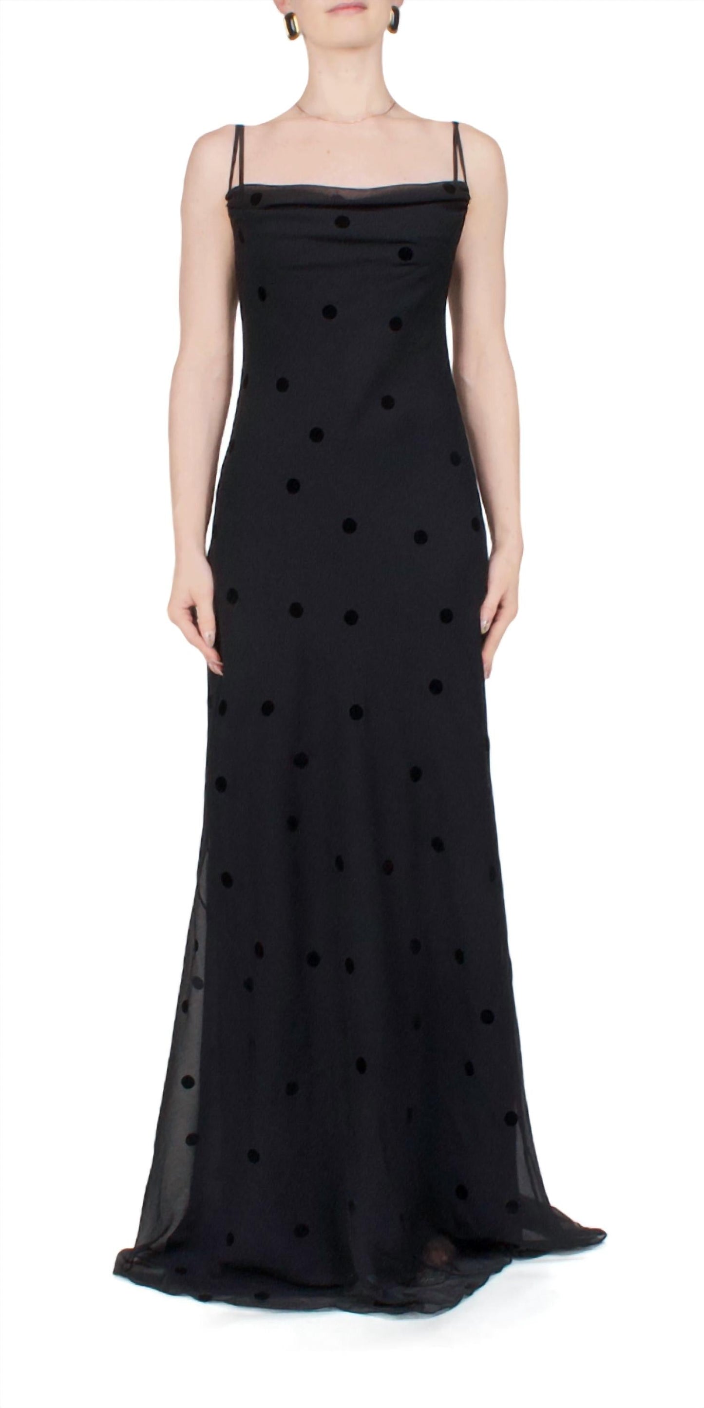 Anna October - Women's Coletta Sheer Polka Dot Maxi Dress