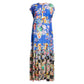 Johnny Was - SKY FLOWER ALBA FLOUNCE RUFFLED MAXI SLIP DRESS