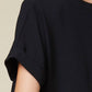Entro - Textured Babydoll Top - Plus Size