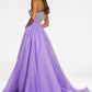 Ashleylauren - One Shoulder Organza Ball Gown