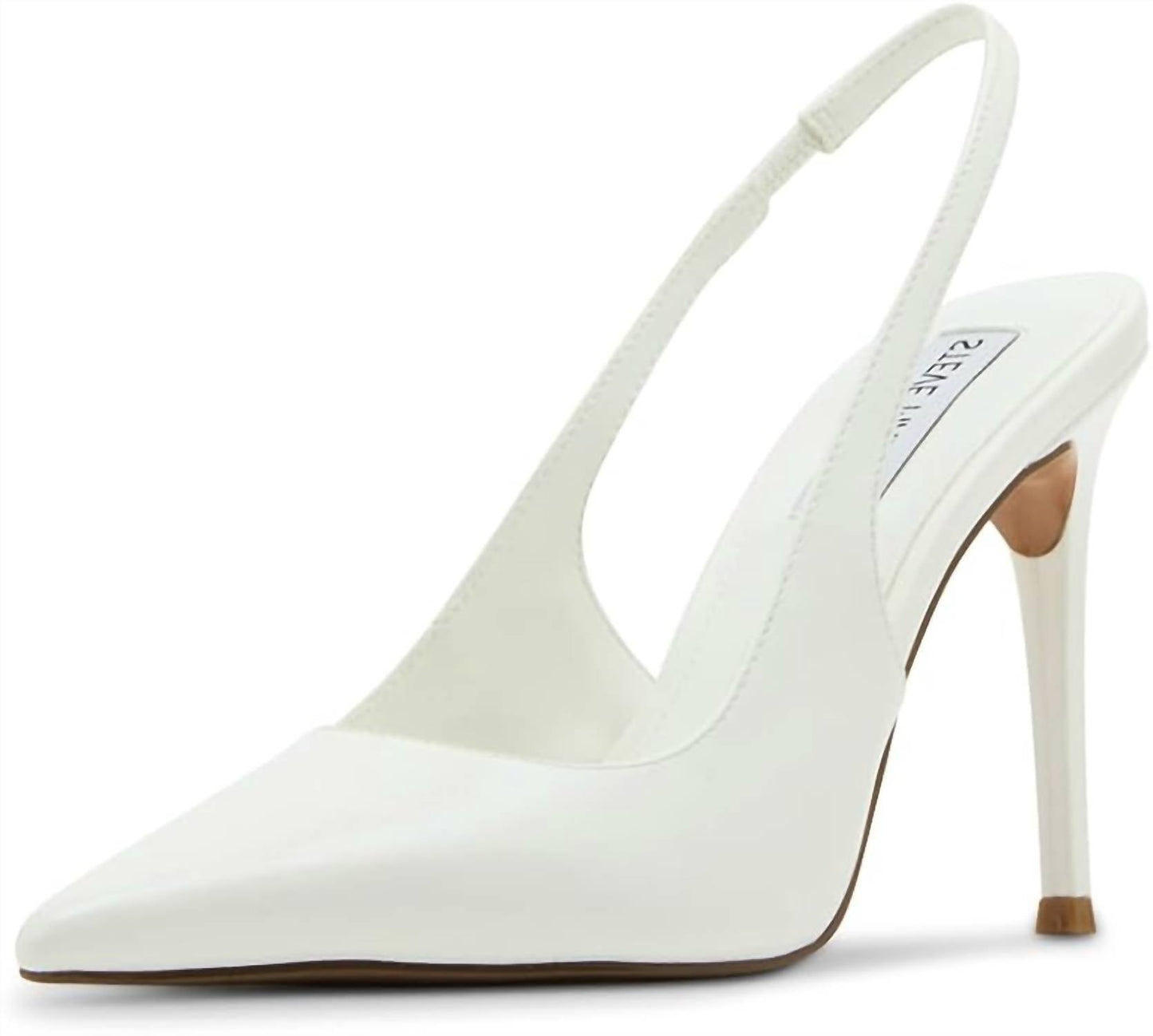 Steve Madden - Women's Reyes Genuine Leather Sling Back Hi Heel Pumps