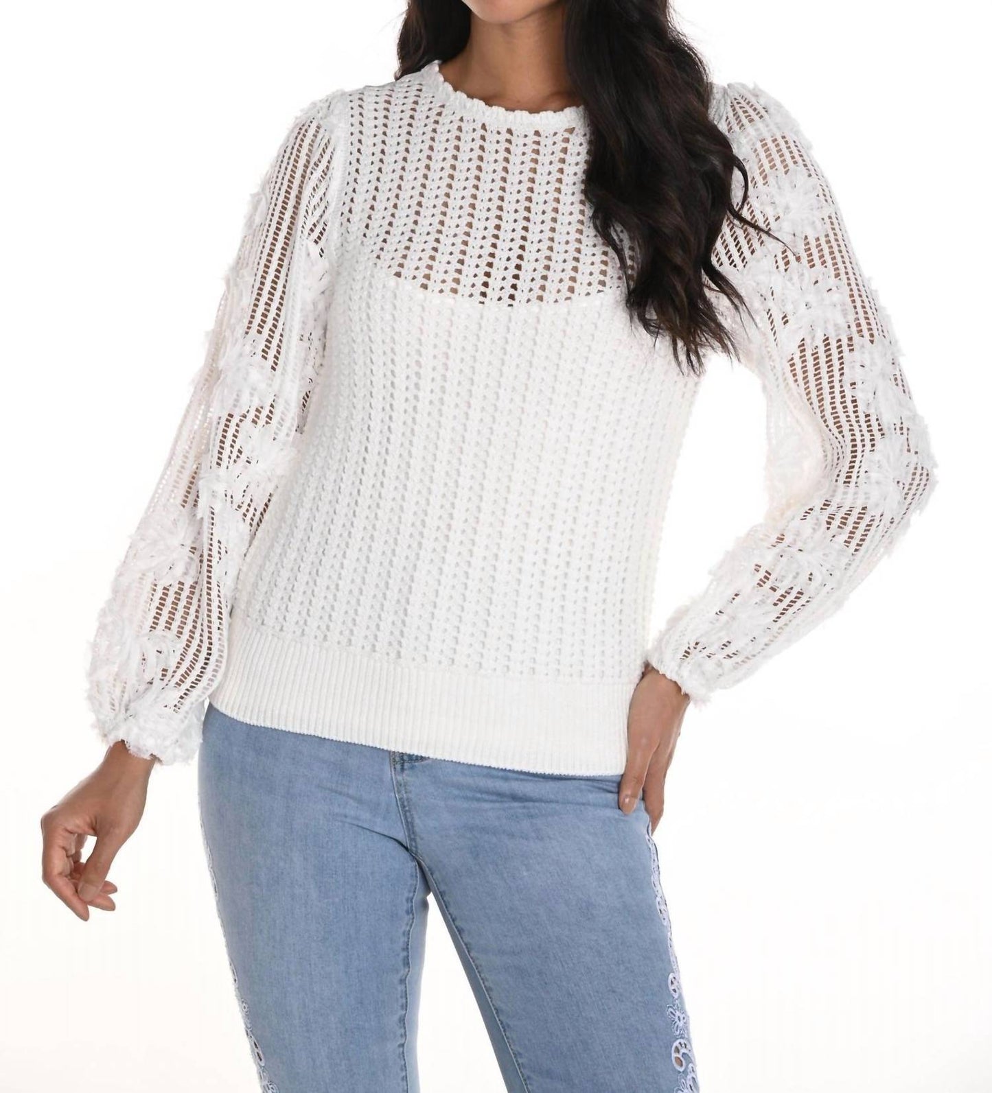 Frank Lyman - Long Sleeve Knit Sweater Top