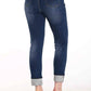 Frank Lyman - Wide Cuff Rhinestone Jeans