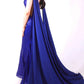 Ava Presley - Fitted Sequin Evening Gown With Cascading Sash