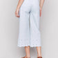 Charlie B - Wide-leg Cropped Jeans With Scallop Embroidered Hem