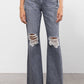 Hidden - Happi Ultra High Rise Distressed Flare