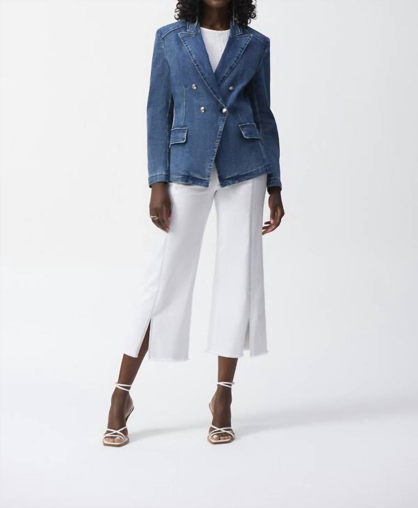 Joseph Ribkoff - Women's Double Breasted Jean Jacket