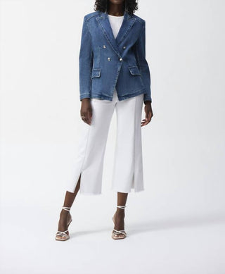 Joseph Ribkoff - Women's Double Breasted Jean Jacket