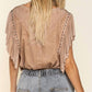 Pol - Studded Flutter Sleeve T-shirt